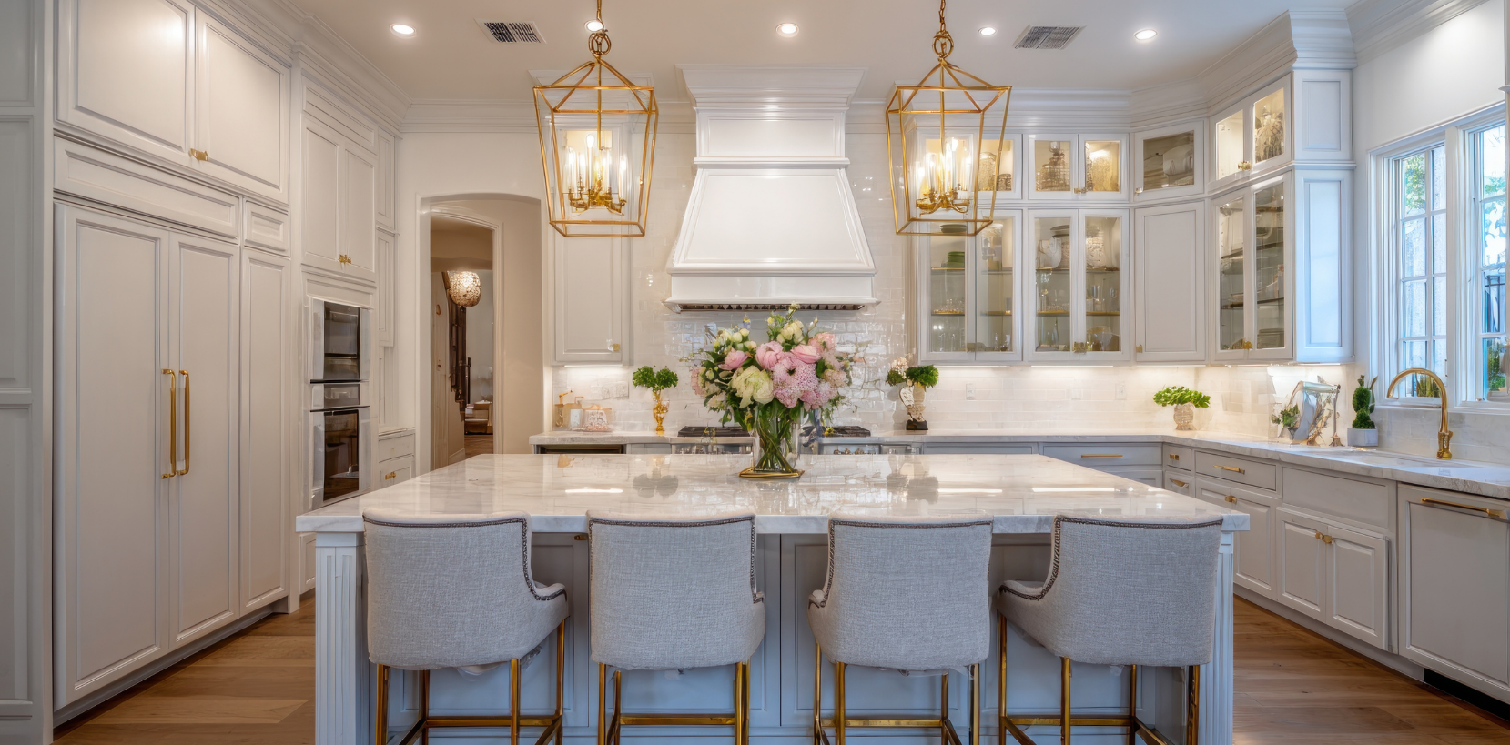 Modern kitchen transformed with stylish vinyl wraps in Dubai by Epic Wraps